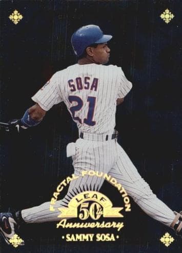 Sammy Sosa 1998 leaf Leaf