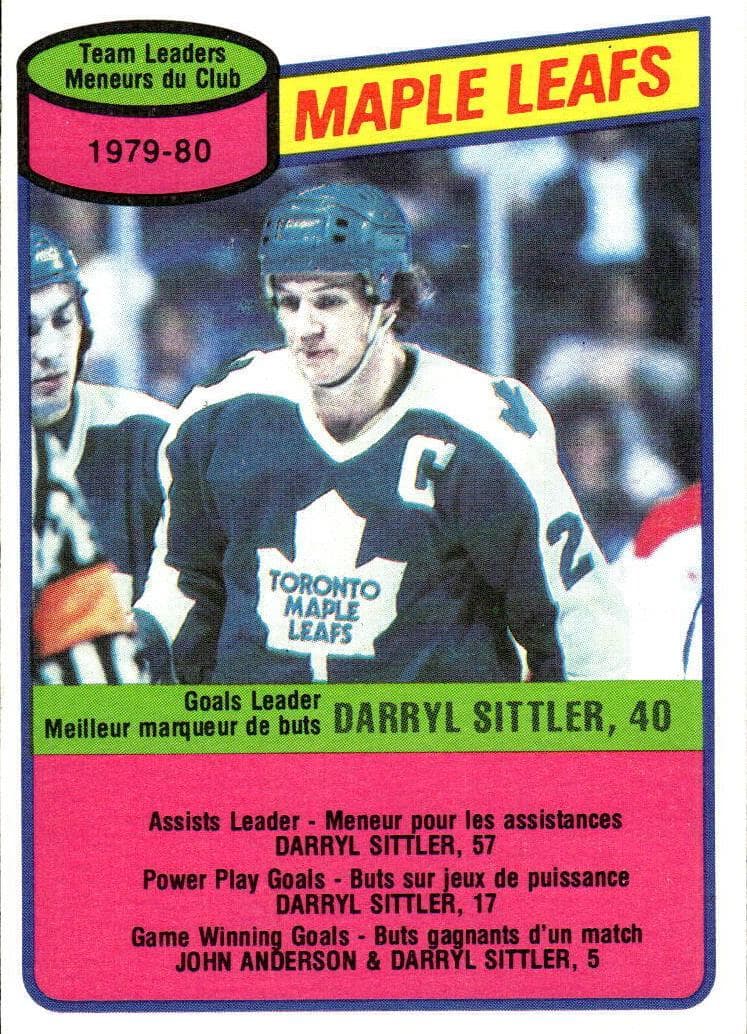 Darryl Sittler 1980 o-pee-chee O-Pee-Chee