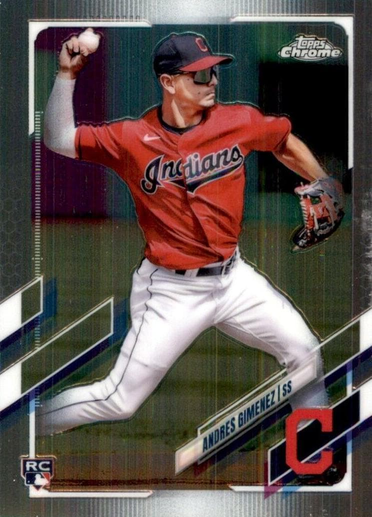 Andres Gimenez 2021 topps Topps Chrome Update