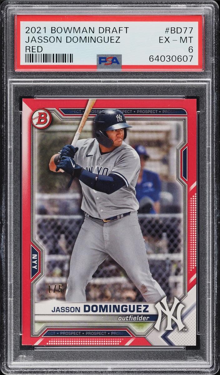 Jasson Dominguez 2021 bowman Bowman Draft