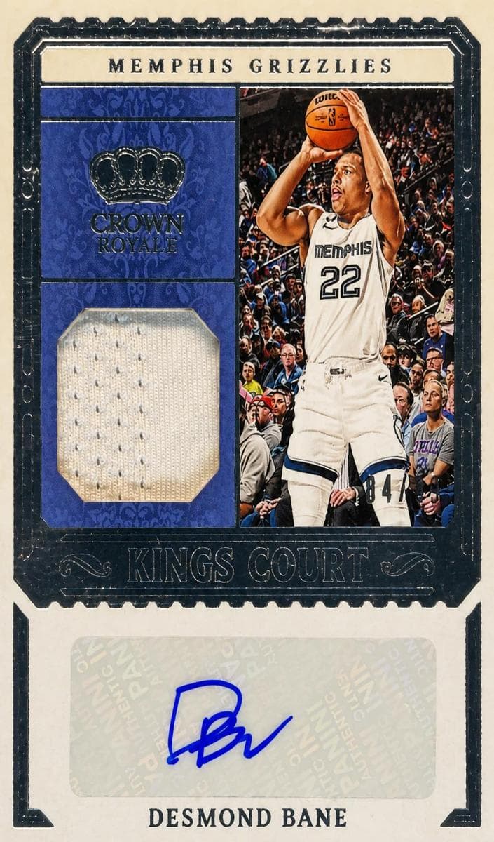 Desmond Bane 2023 panini Panini Crown Royale