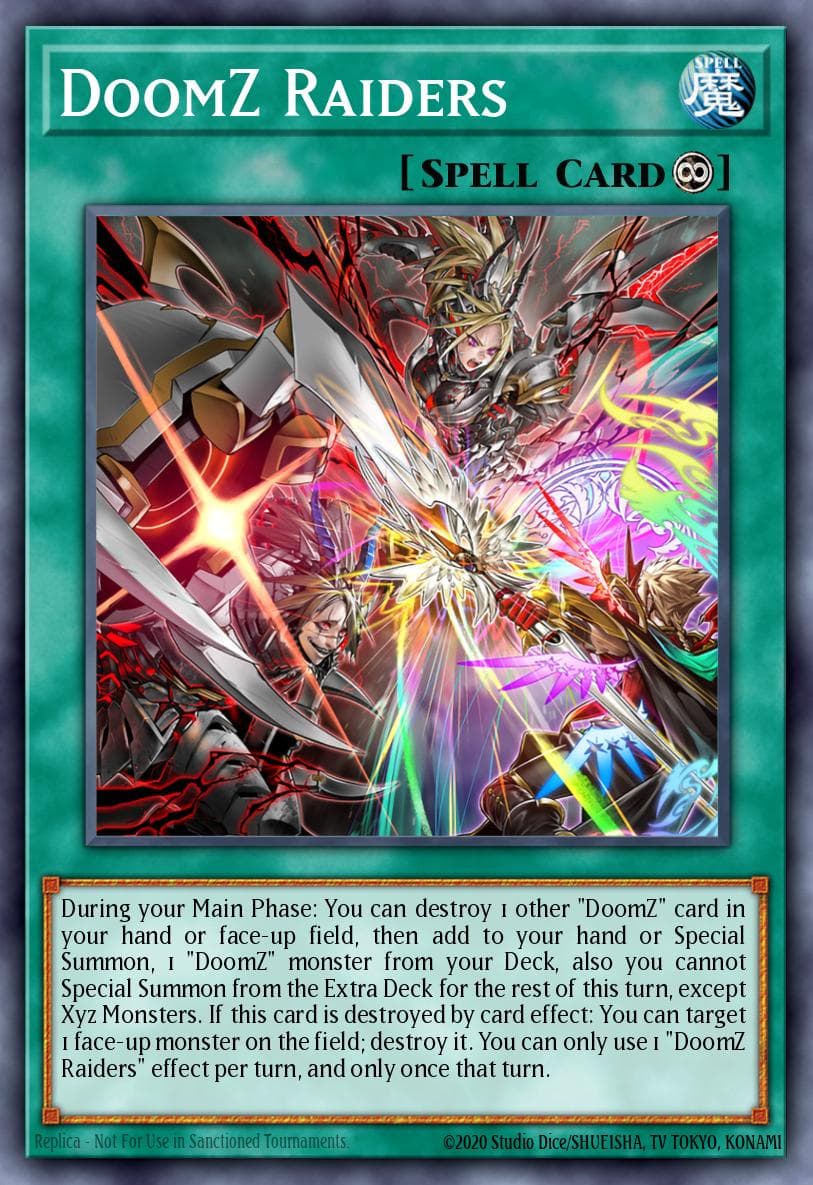 DoomZ Raiders 2025 Yu-Gi-Oh! Doom of Dimensions