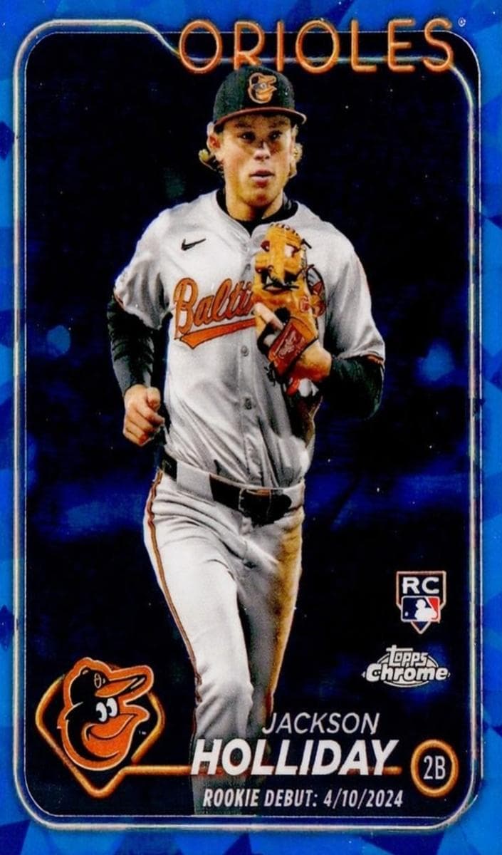 Jackson Holliday 2024 topps Topps Chrome Update Sapphire Edition