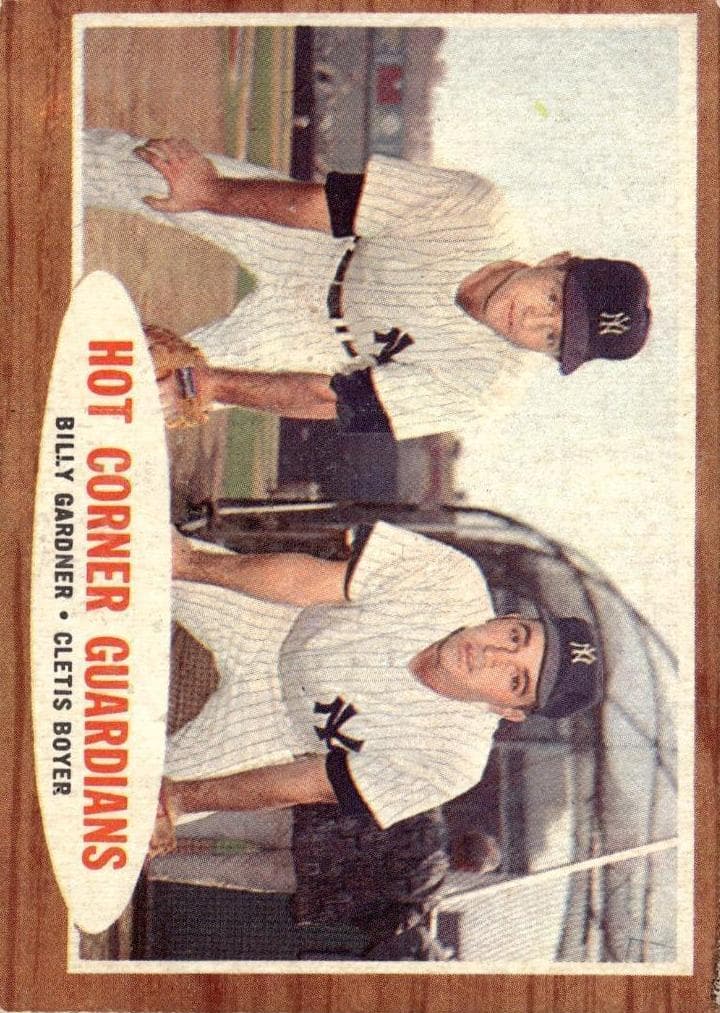 Hot Corner Guardians (Clete Boyer / Billy Gardner) 1962 topps Topps