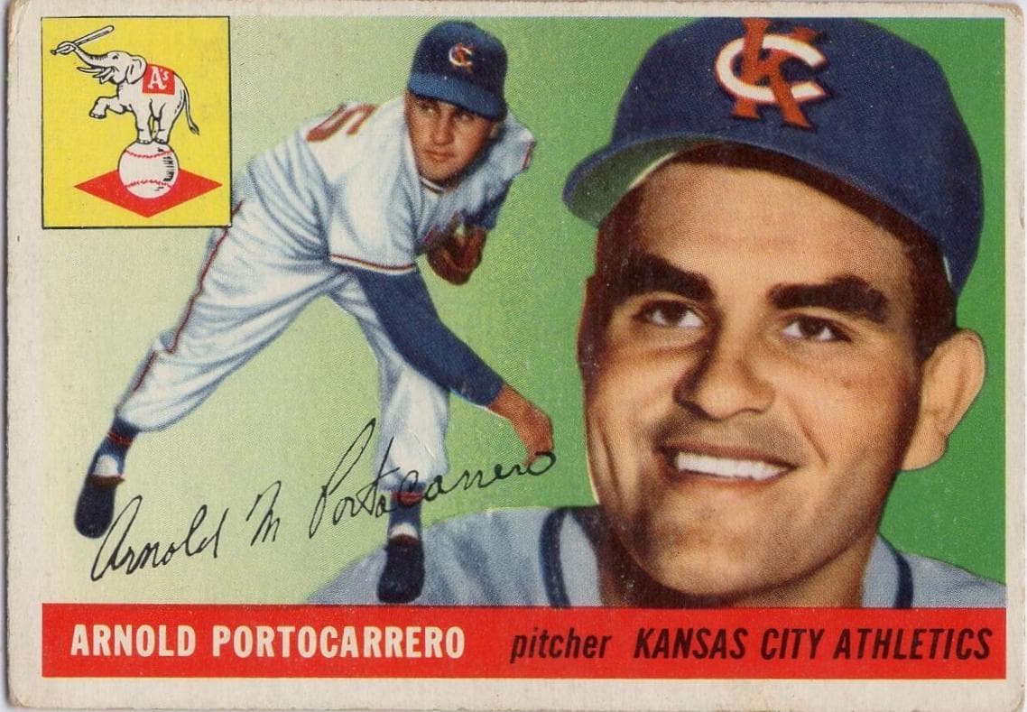 Arnold Portocarrero 1955 topps Topps
