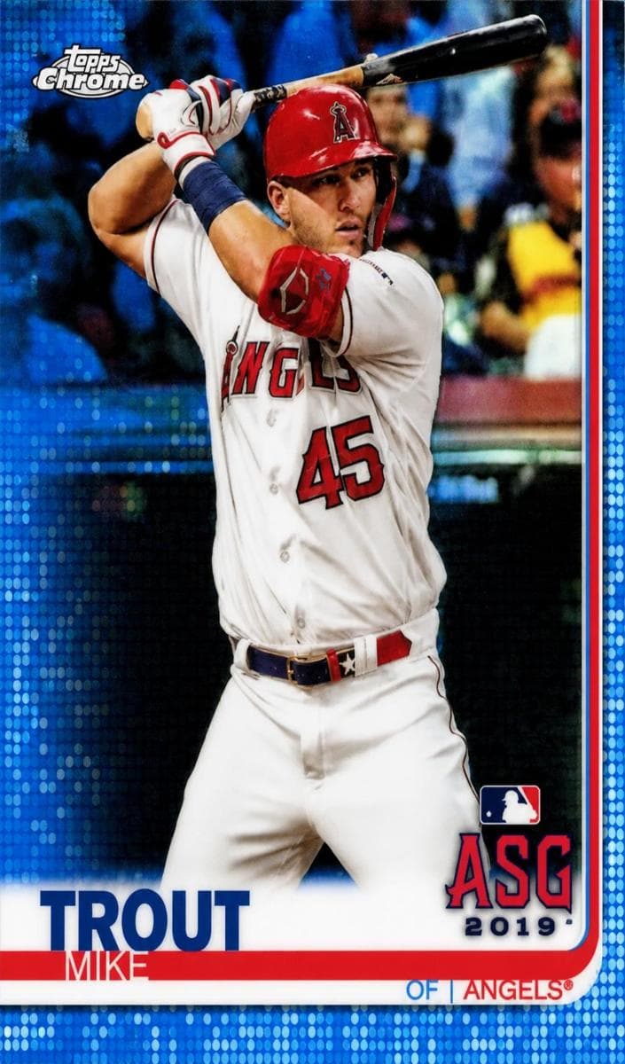 Mike Trout 2019 topps Topps Chrome Update