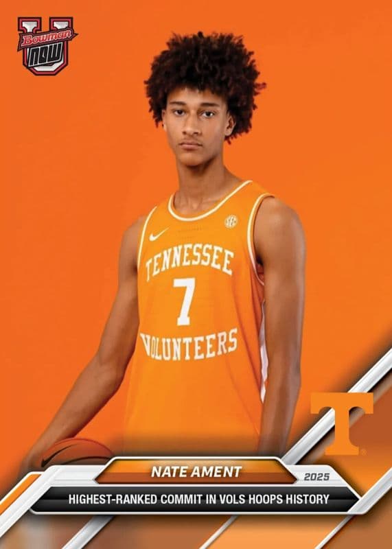 Nate Ament trading card