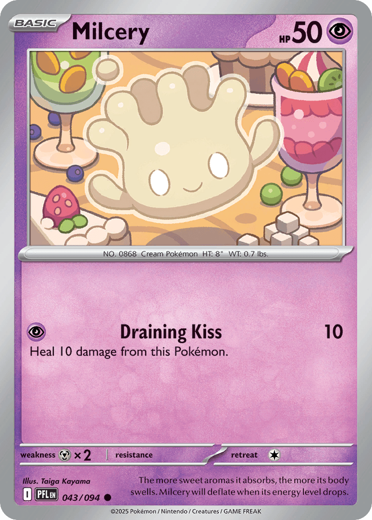 Milcery 2025 Pokemon Phantasmal Flames
