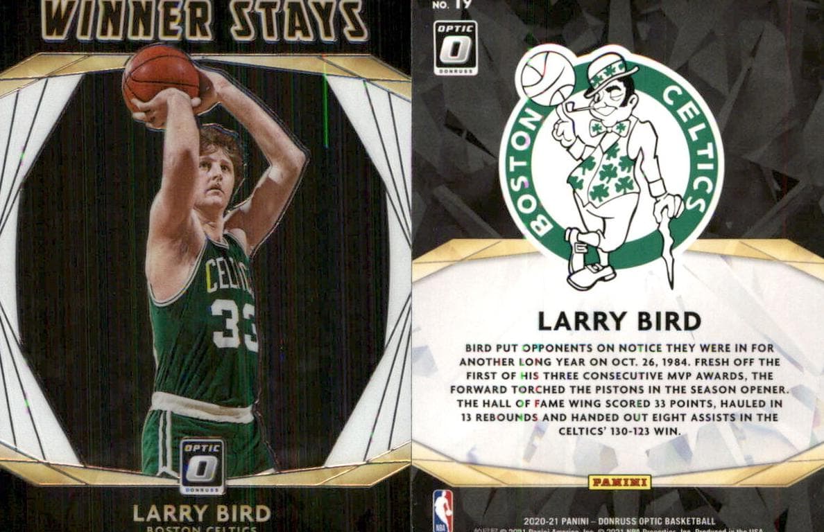 Larry Bird 2020 panini Donruss Optic