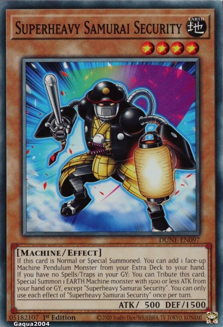 Superheavy Samurai Security 2023 Yu-Gi-Oh! Duelist Nexus