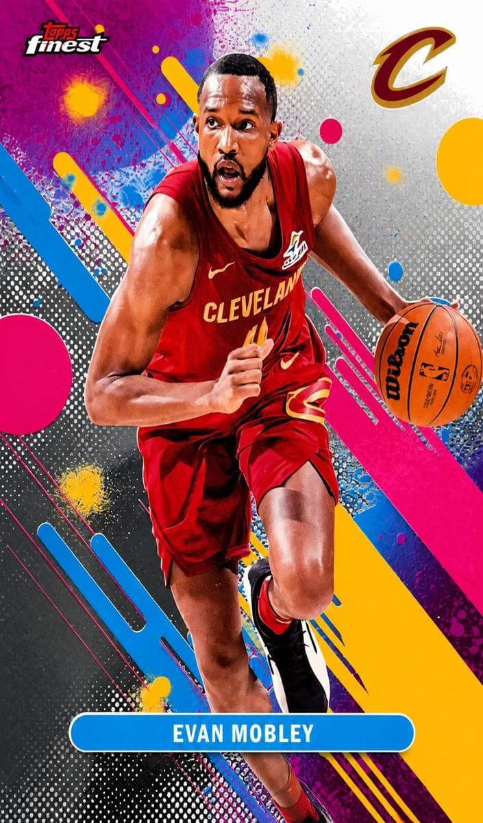 Evan Mobley 2025 topps Topps Finest