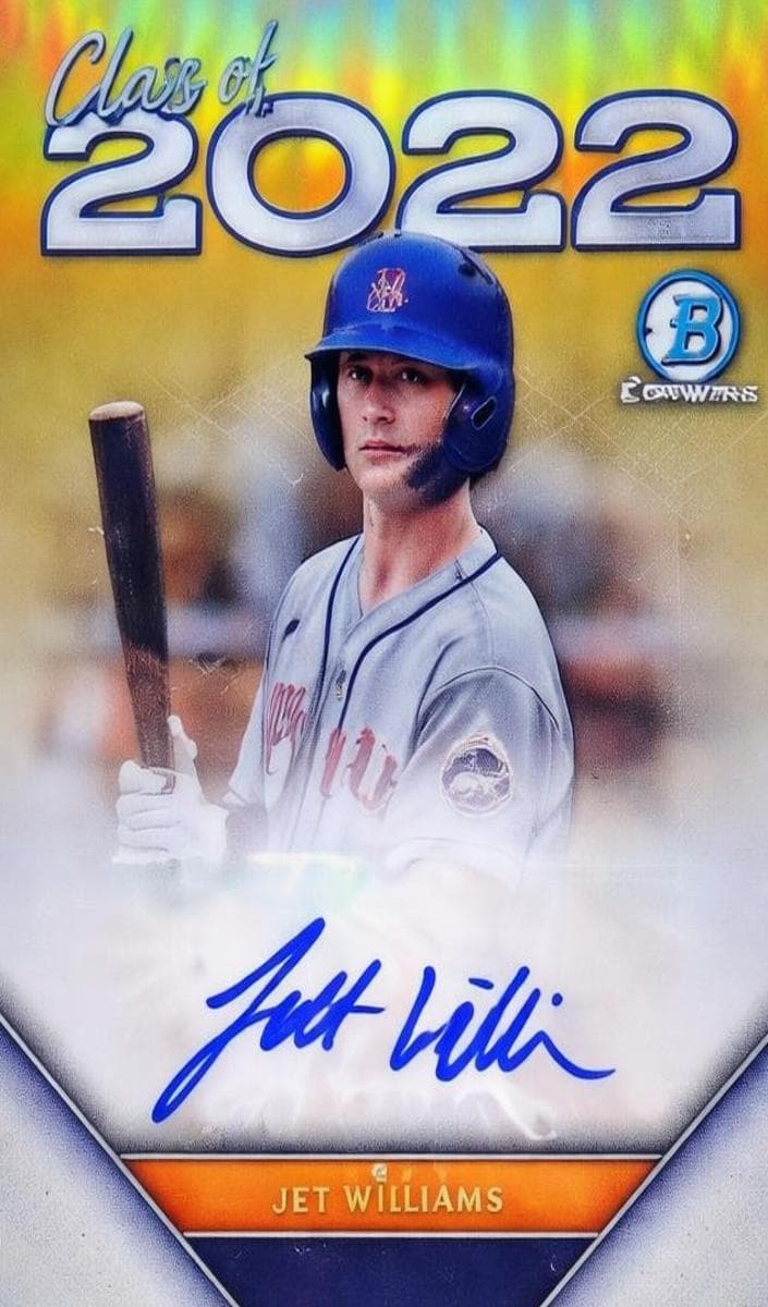 Jett Williams 2022 bowman Bowman Draft