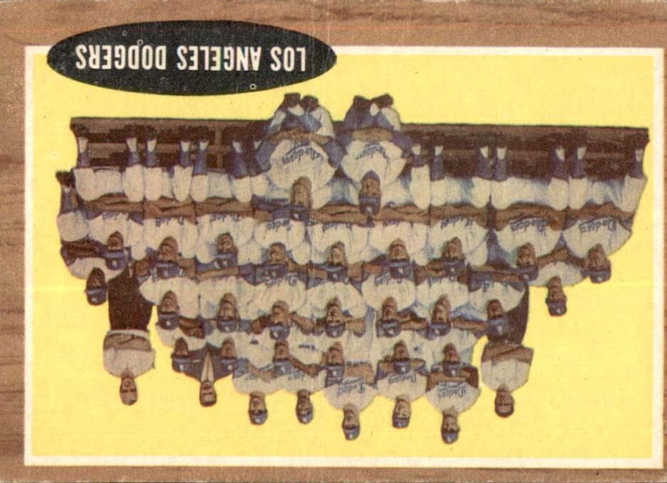 Los Angeles Dodgers 1962 topps Topps