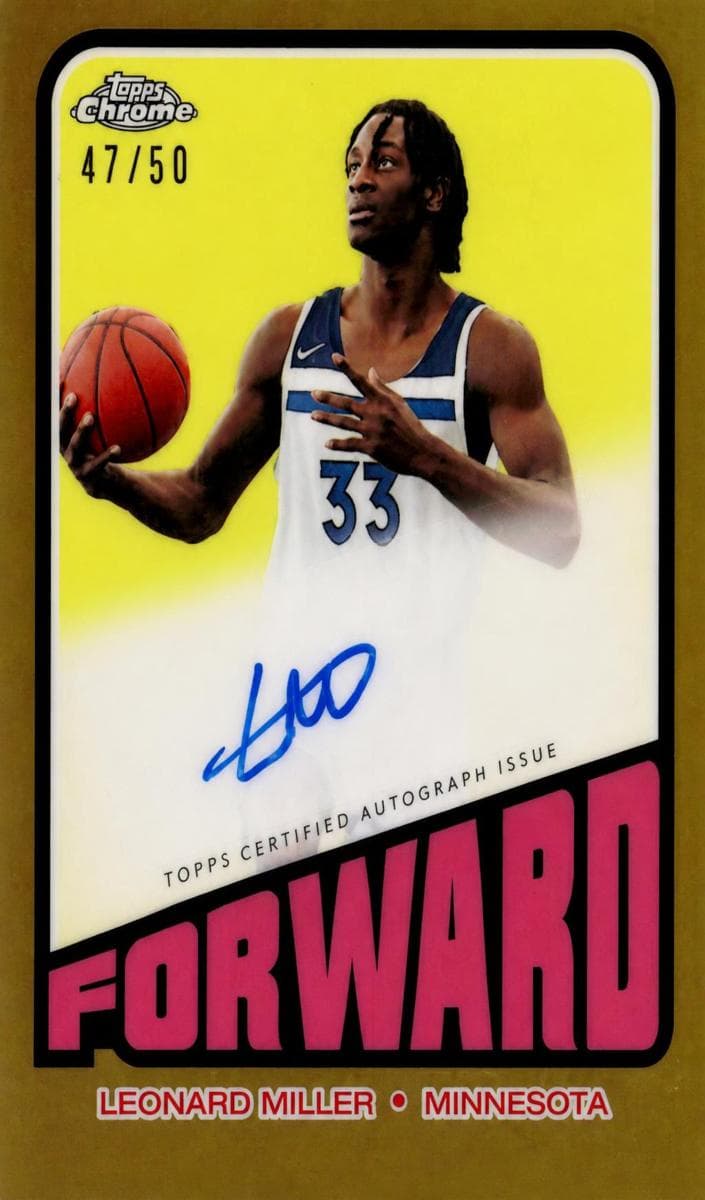 Leonard Miller 2023 topps Topps Chrome