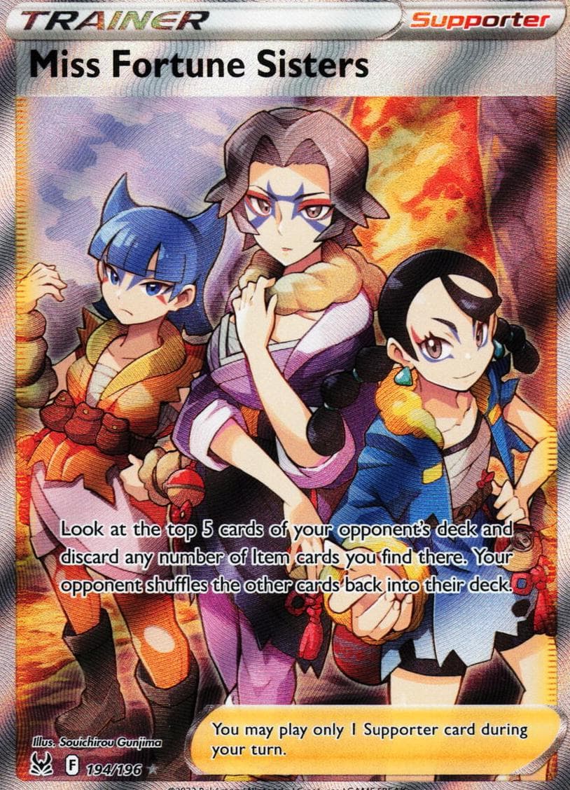 Miss Fortune Sisters trading card