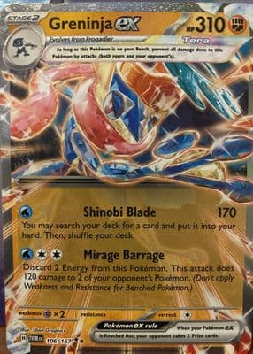 Greninja trading card