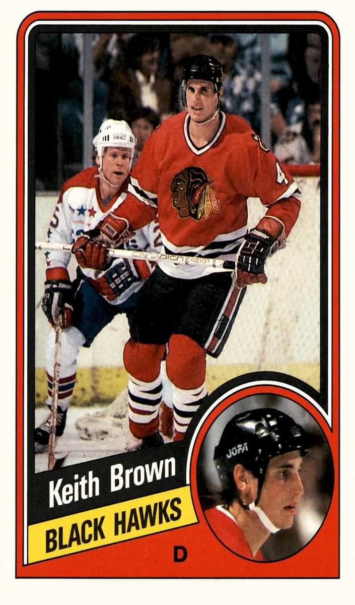 Keith Brown 1984 topps O-Pee-Chee
