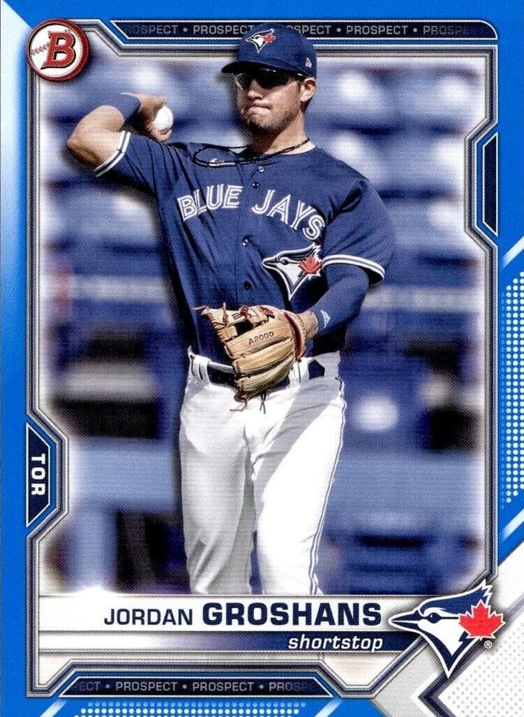 Jordan Groshans 2021 bowman Bowman Draft