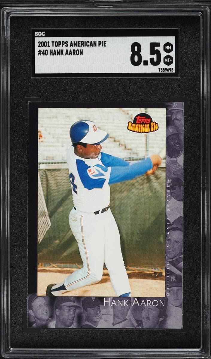 Hank Aaron 2001 topps Topps American Pie
