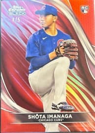 Shōta Imanaga 2024 topps Topps Chrome Black
