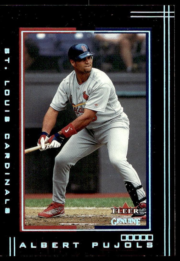 Albert Pujols 2002 fleer Fleer Genuine