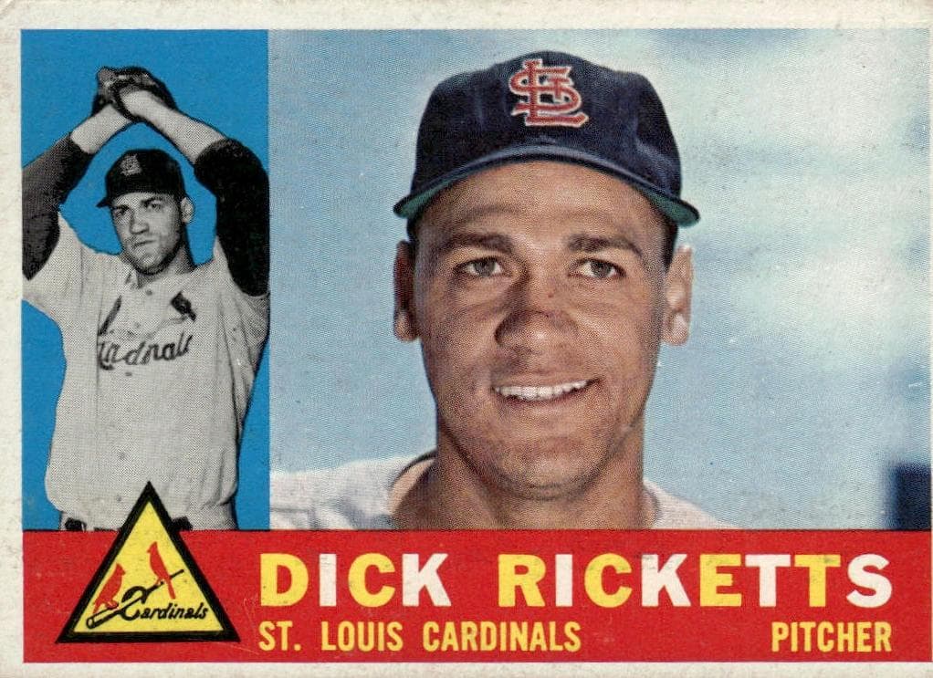 Dick Ricketts 1960 topps Topps