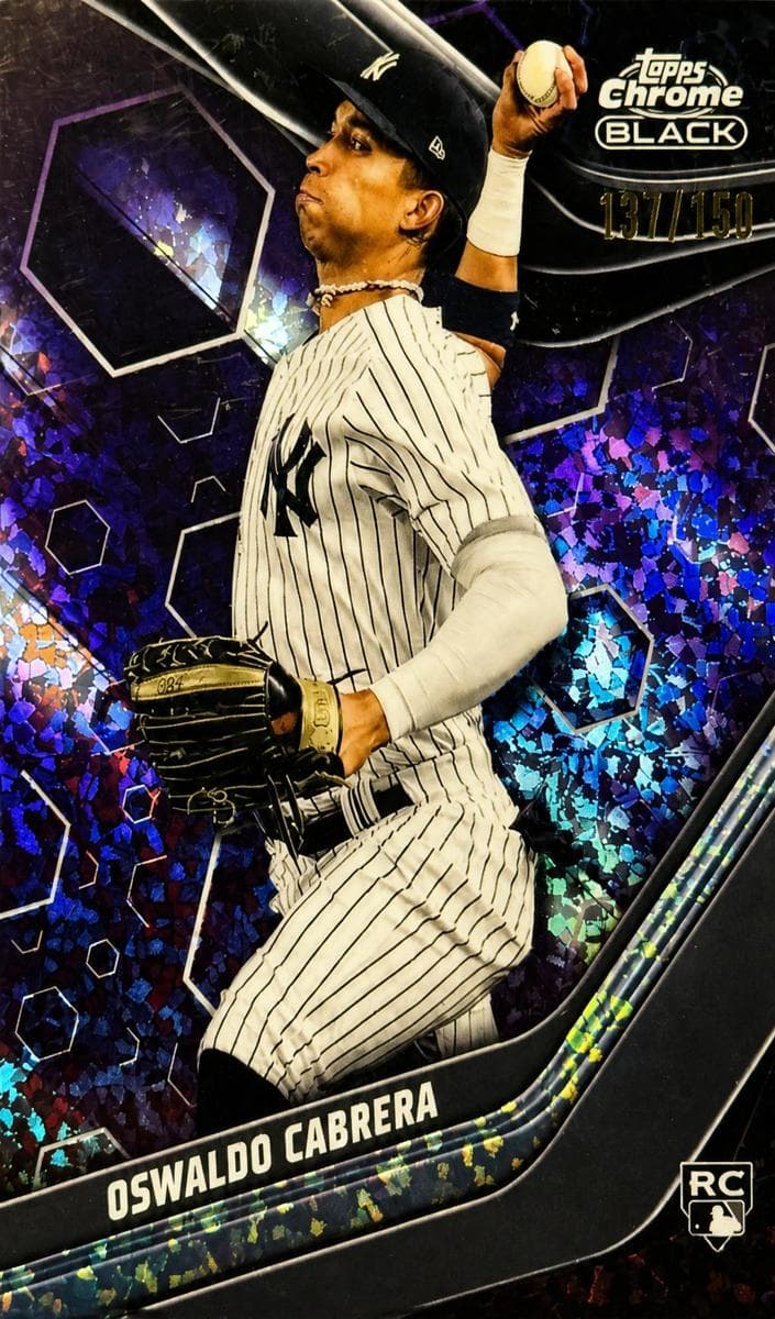Oswaldo Cabrera 2023 topps Topps Chrome Black