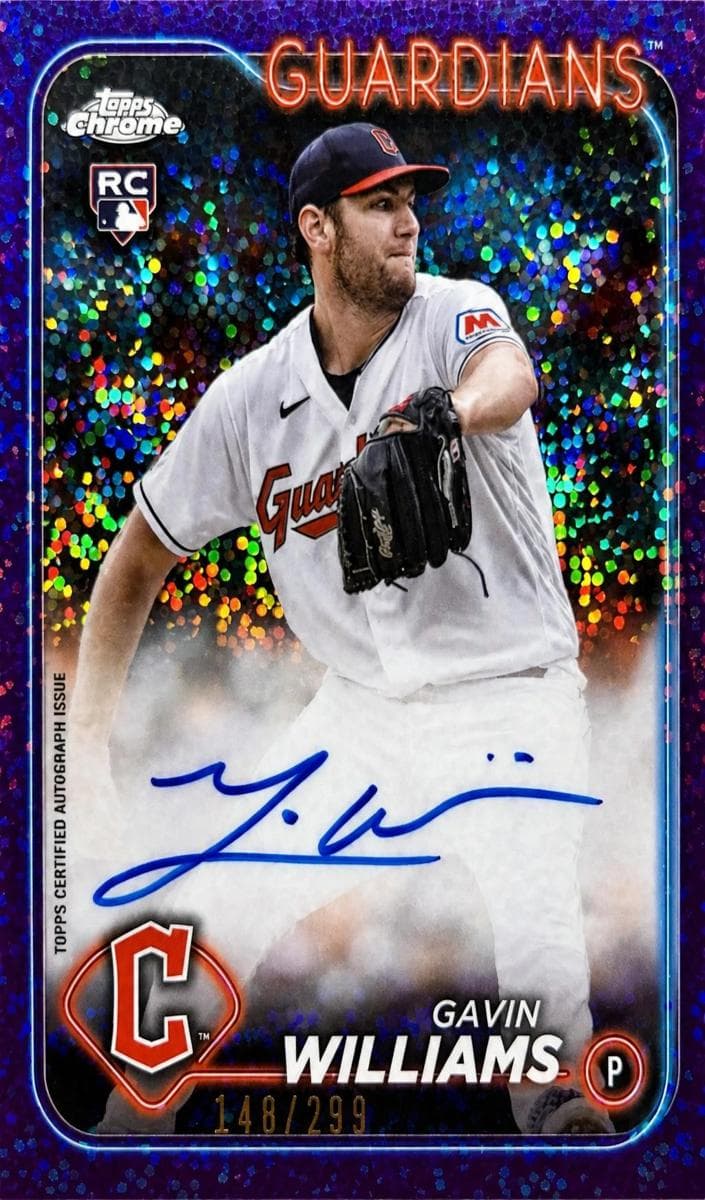 Gavin Williams 2024 topps Topps Chrome Update