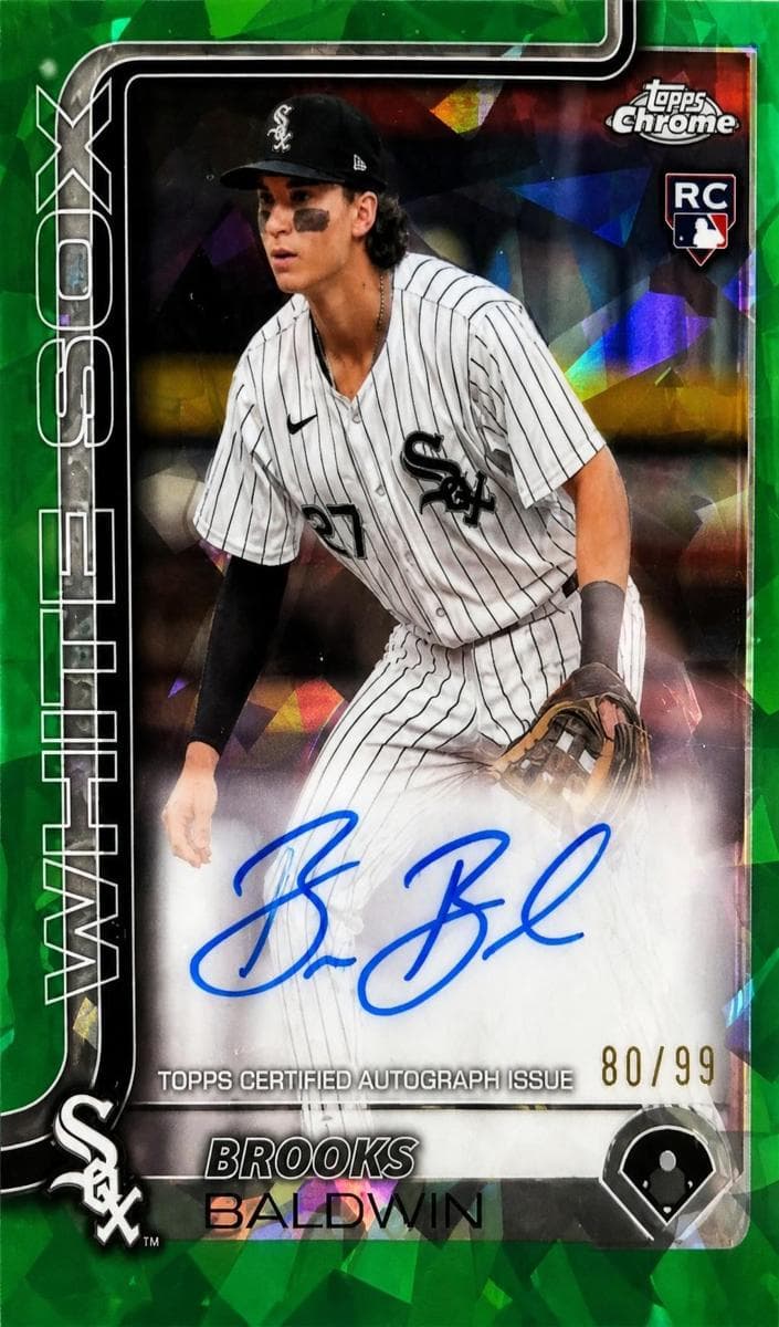 Brooks Baldwin 2025 topps Topps Chrome Update Sapphire