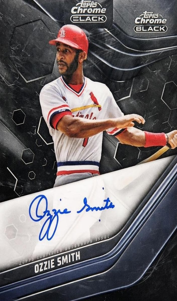 Ozzie Smith 2023 topps Topps Chrome Black