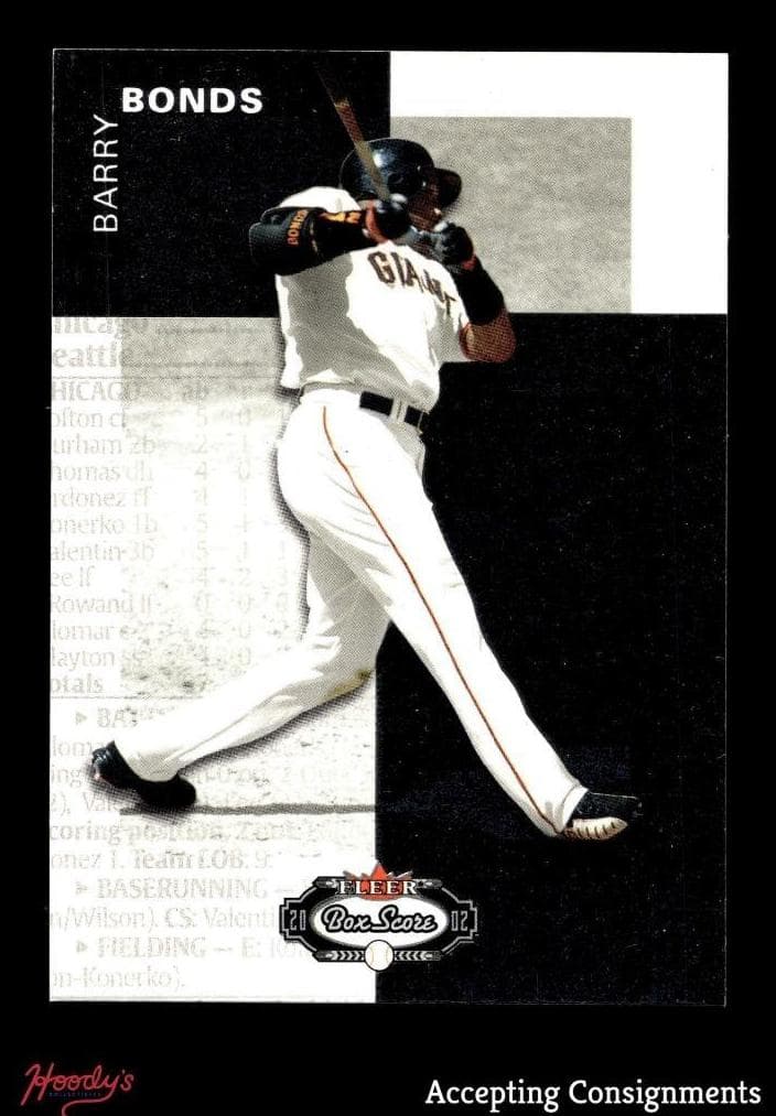 Barry Bonds 2002 fleer Fleer Box Score
