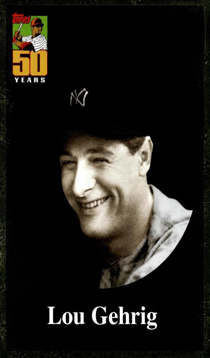 Lou Gehrig 2001 topps Topps Chrome