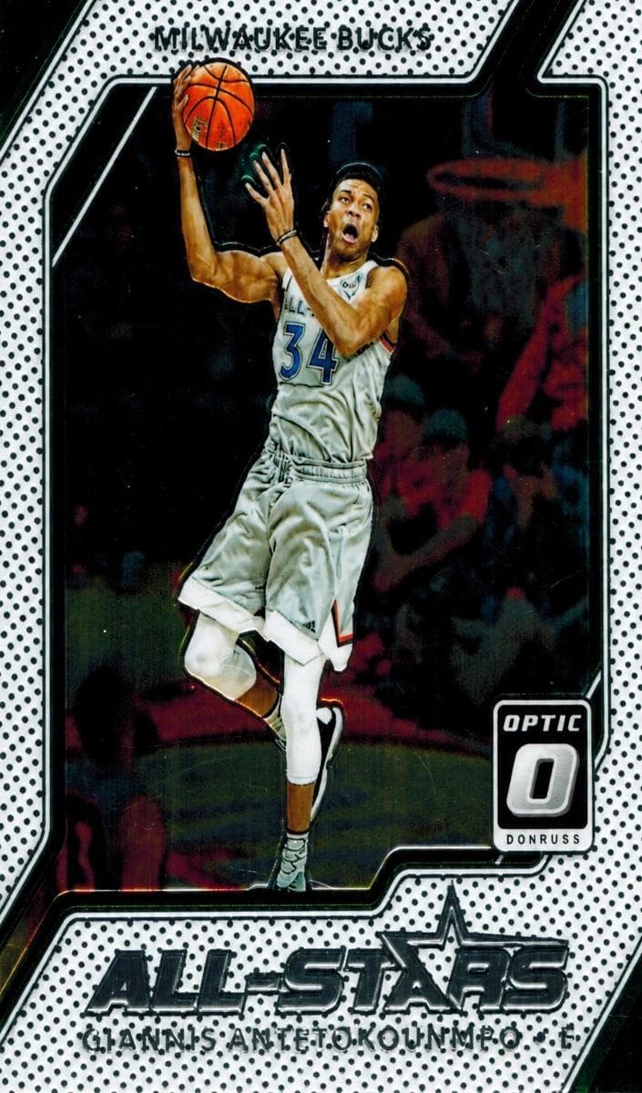 Giannis Antetokounmpo 2017 panini Donruss Optic