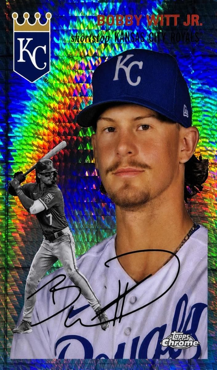 Bobby Witt Jr. 2023 topps Topps Chrome Platinum Anniversary