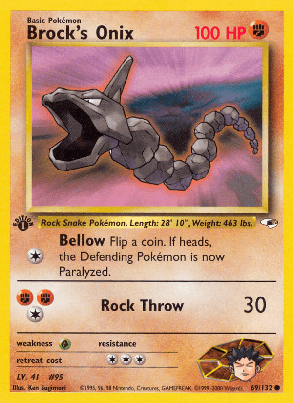 Brock's Onix 1998 Pokemon