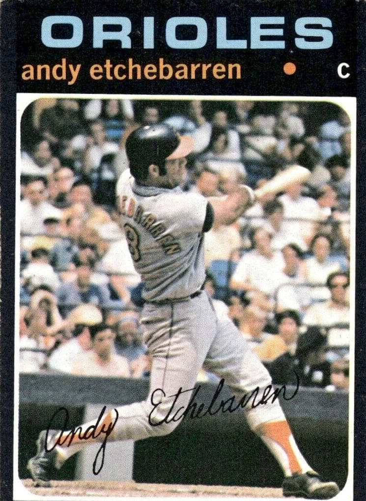 Andy Etchebarren 1971 topps Topps