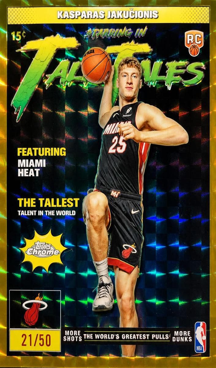 Kasparas Jakucionis 2025 topps Topps Chrome
