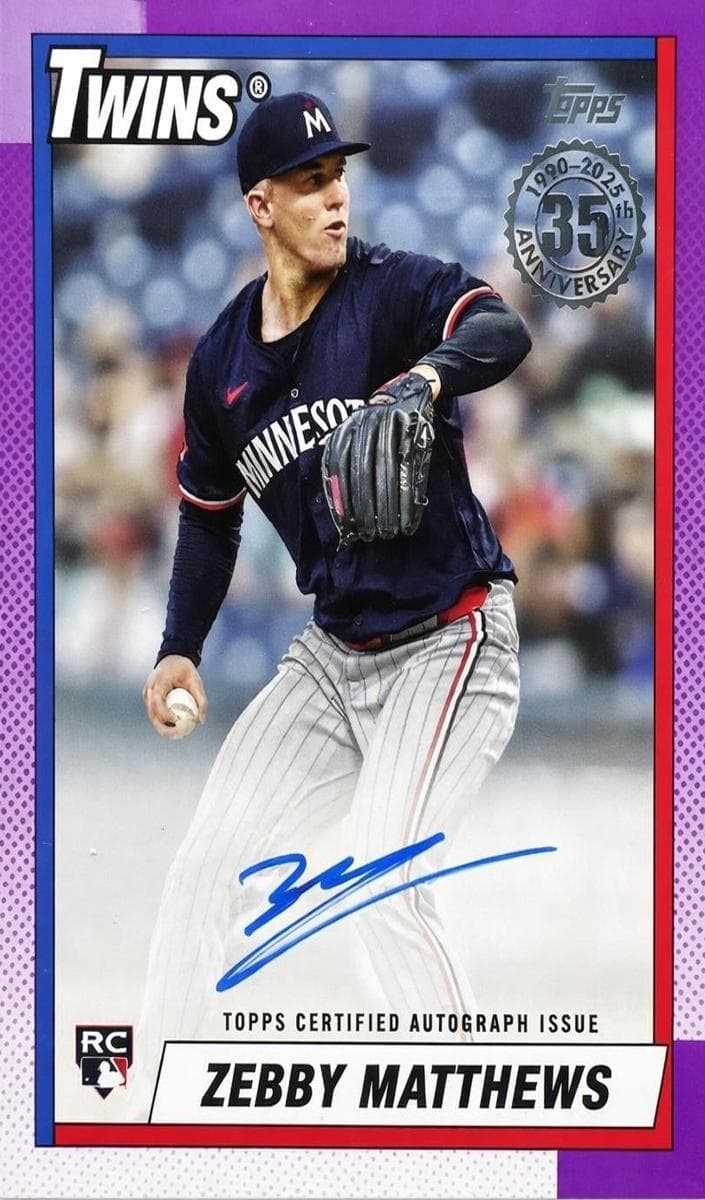 Zebby Matthews 2025 topps Topps