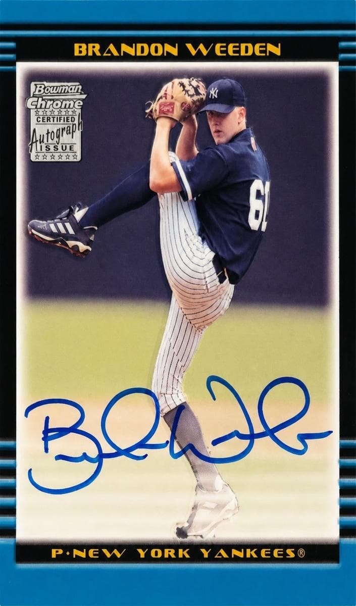 Brandon Weeden 2002 bowman Bowman Draft Picks & Prospects