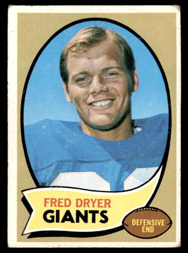 Fred Dryer 1970 topps Topps