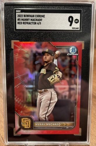 Manny Machado 2022 bowman Bowman Chrome