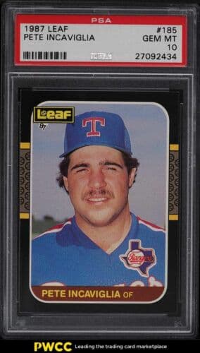 Pete Incaviglia 1987 leaf