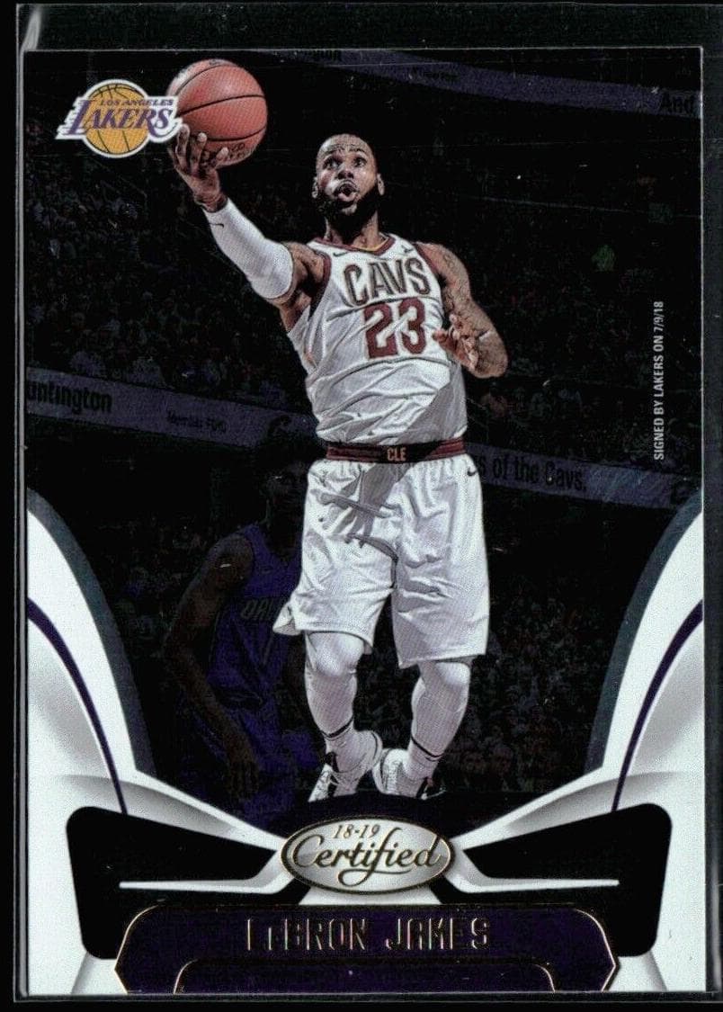 LeBron James 2018 panini
