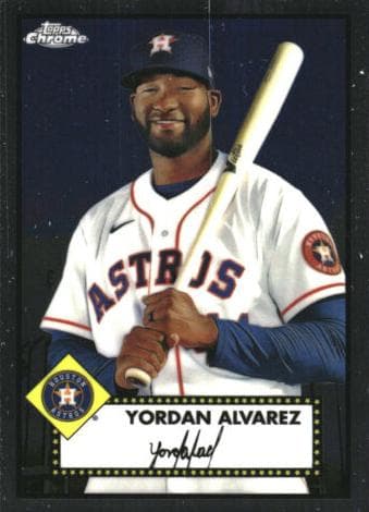 Yordan Alvarez 2021 topps Topps Chrome Platinum Anniversary