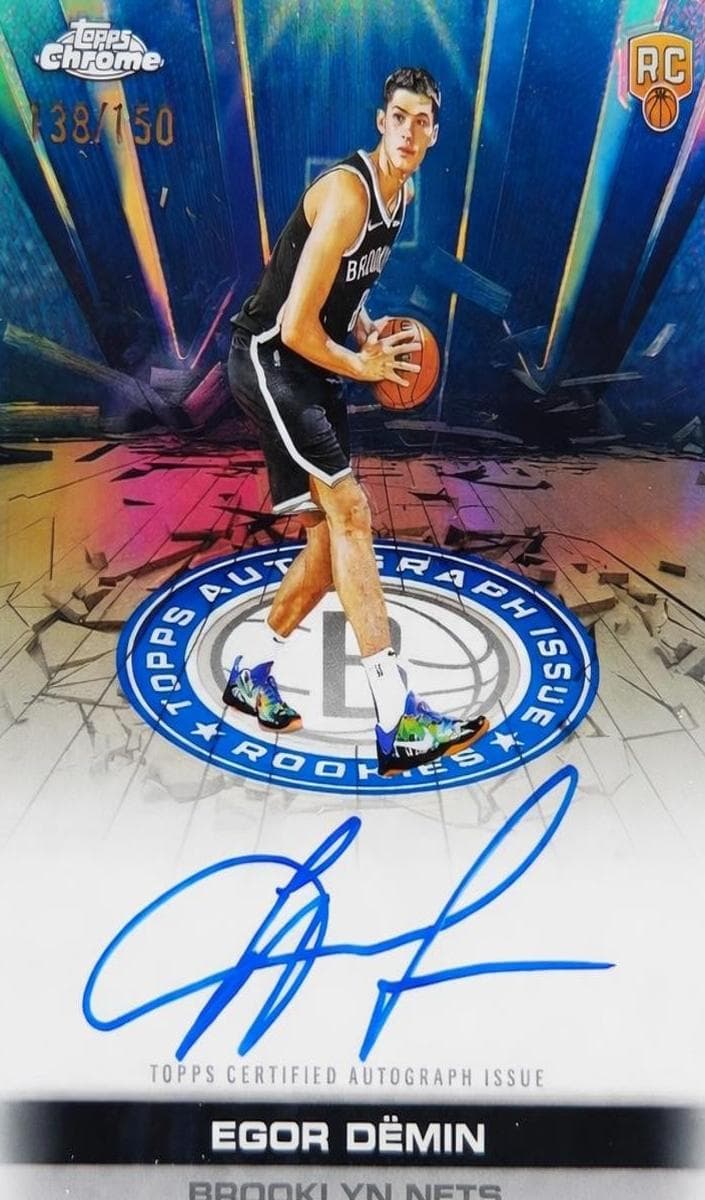 Egor Demin 2025 topps Topps Chrome