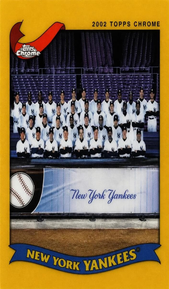 New York Yankees 2002 topps Topps Chrome