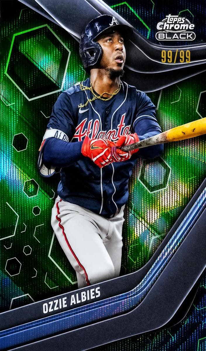 Ozzie Albies 2023 topps Topps Chrome Black