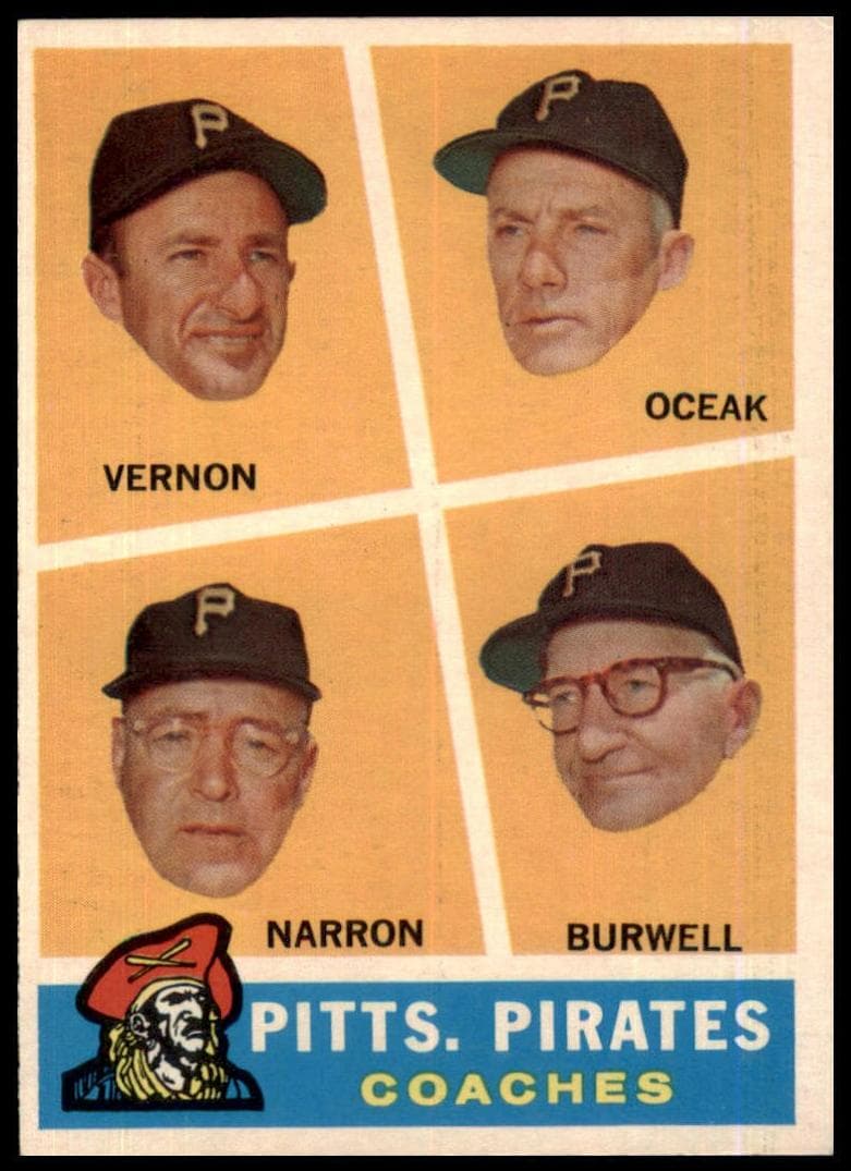 Pitts. Pirates Coaches (Mickey Vernon / Frank Oceak / Sam Narron / Bill Burwell) #467