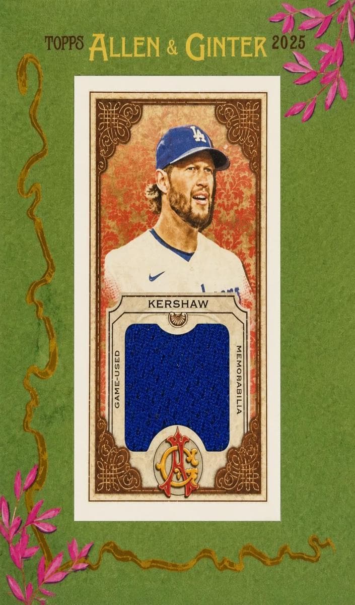 Clayton Kershaw 2025 topps Allen & Ginter