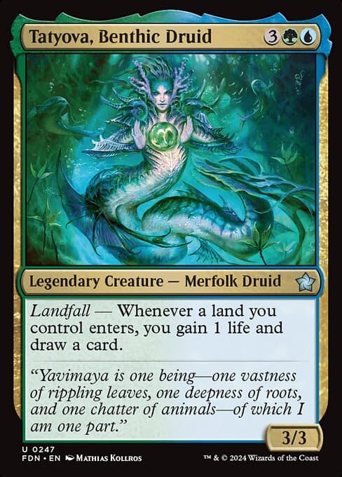 Tatyova, Benthic Druid 2023 Magic: The Gathering Dominaria Remastered